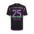 Camisola Bayern de Munique Thomas Muller 25 Homem Equipamento Segundo 2023-2024 Manga Curta